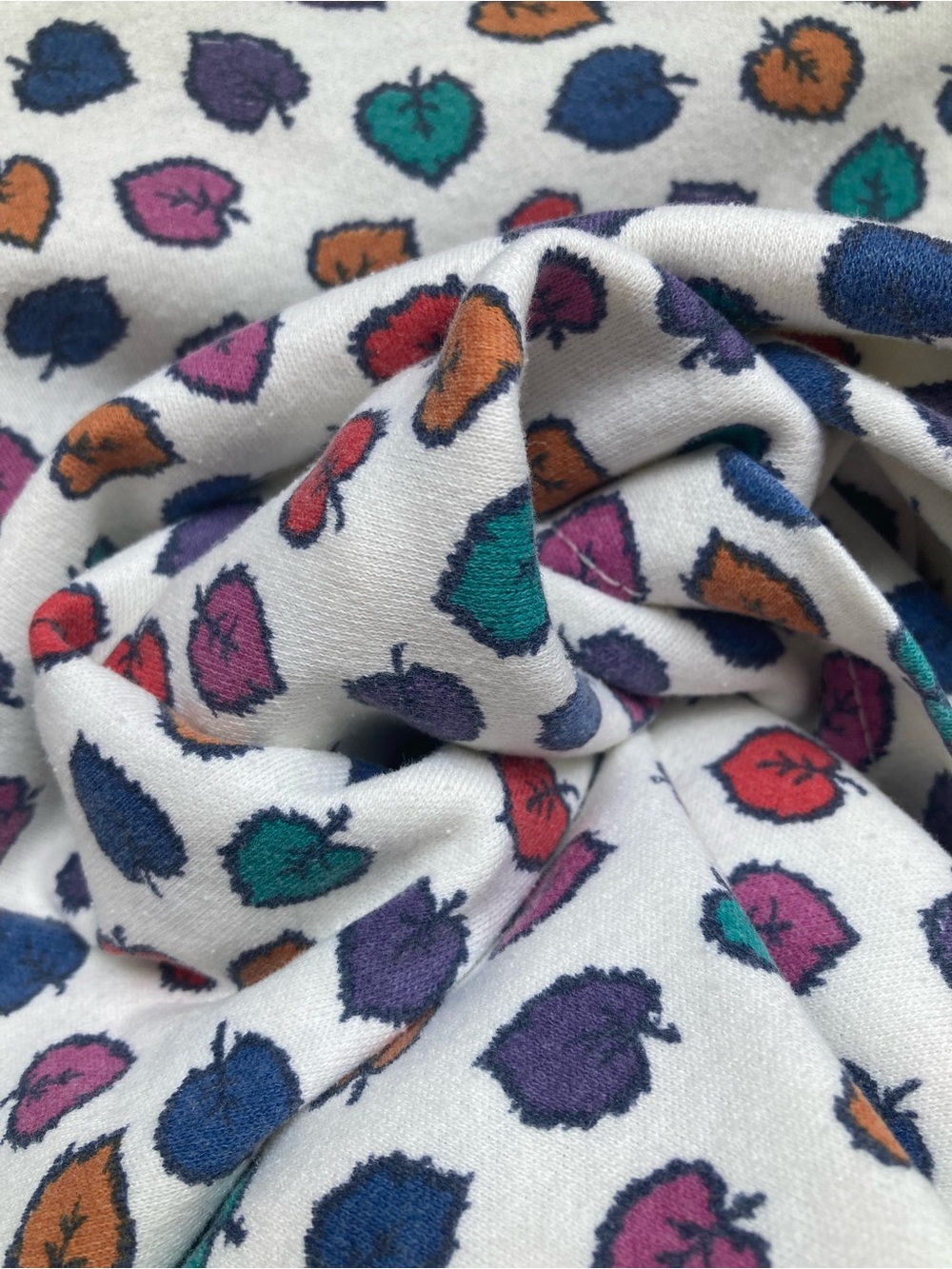90s Turtleneck Cabin Creek Leaf Pattern